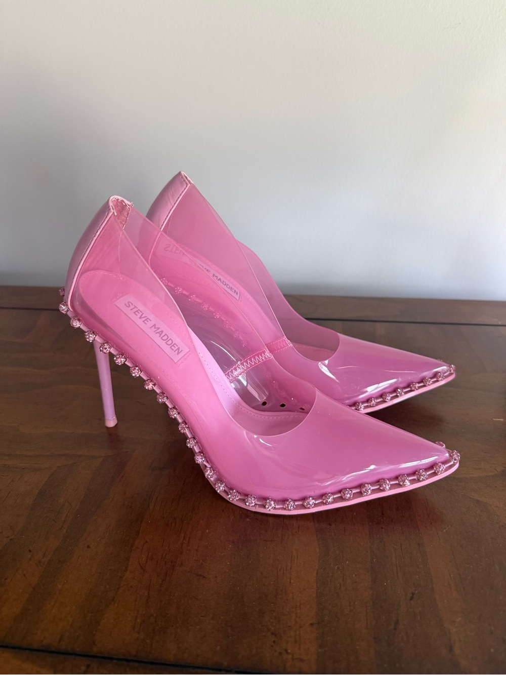 Steve Madden Vyper Rhinestone Pump Pink size 8